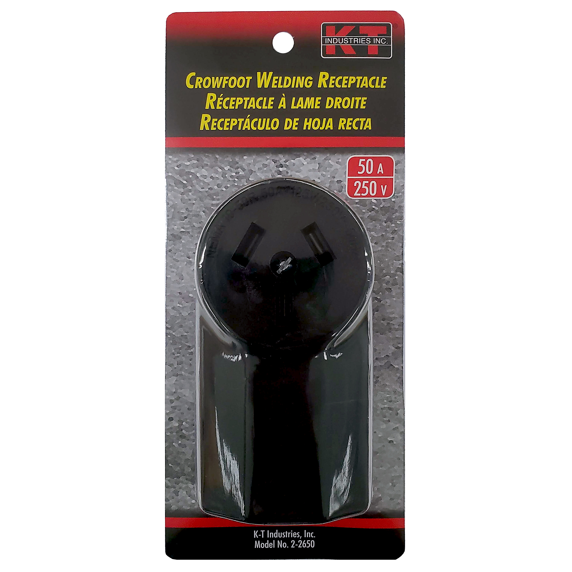 K-T Industries Crowfoot Female Receptacle — 50 Amps, 250 Volts, Model# 2-2650